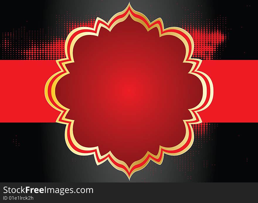 Red Ornamental Background