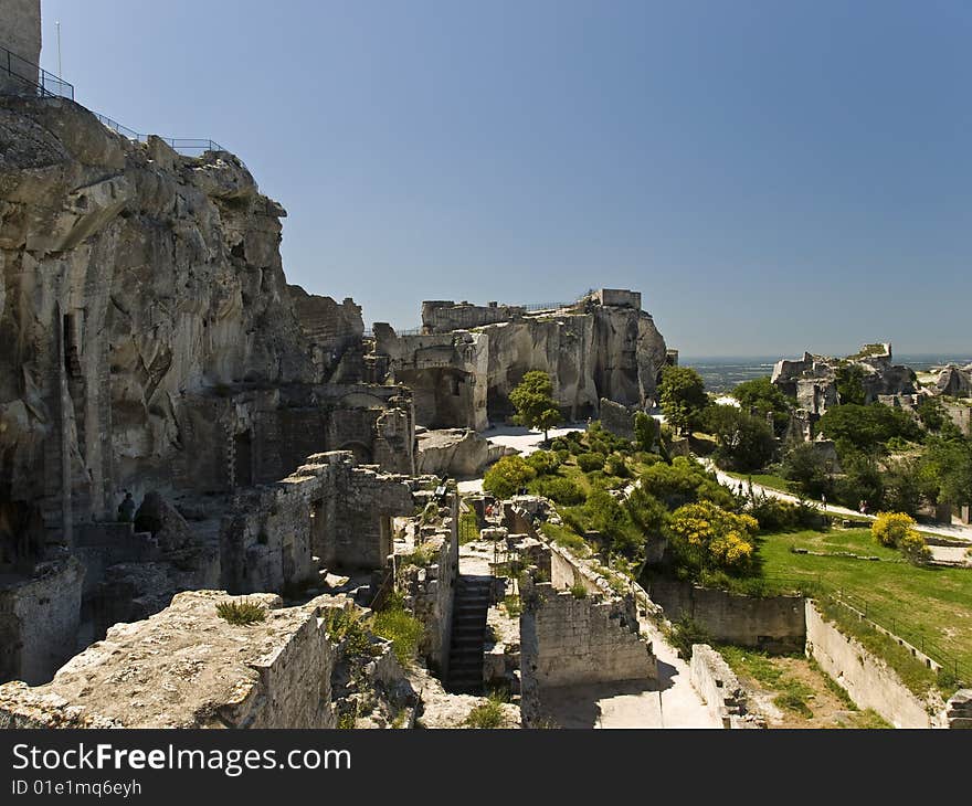 Les Baux-de-Provence is a small and beatiful  village near Saint Remy, in Provence, France