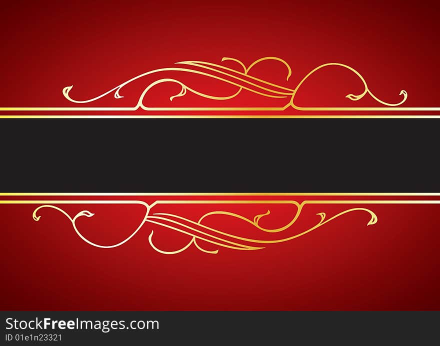 Royal red and gold ornamental background. Best use for your invitation or menu and greeting card designs. Royal red and gold ornamental background. Best use for your invitation or menu and greeting card designs.