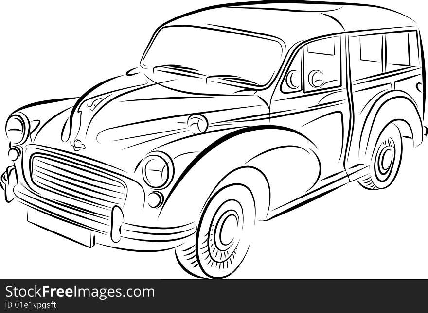 Drawing Of The Car