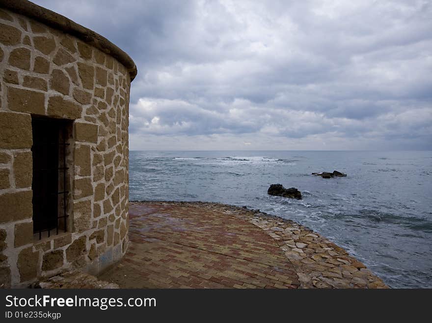 Tower next to the sea