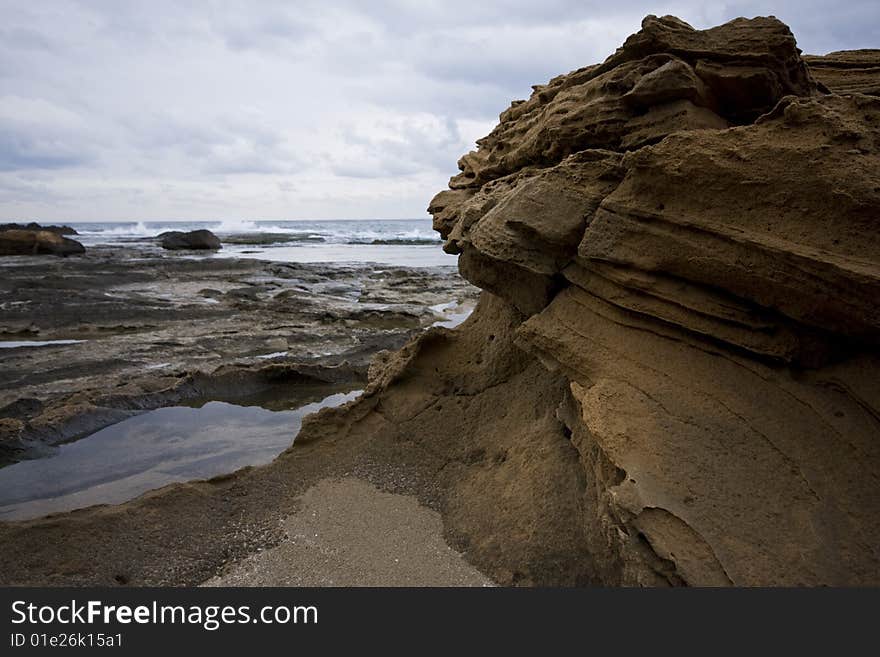 Rocks on the beach