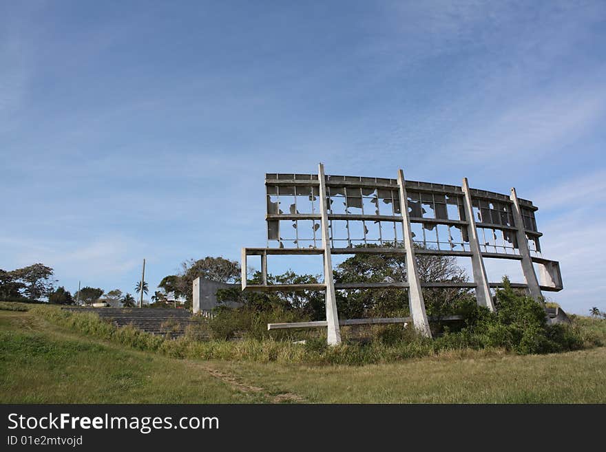 Old abandoned amphitheatre