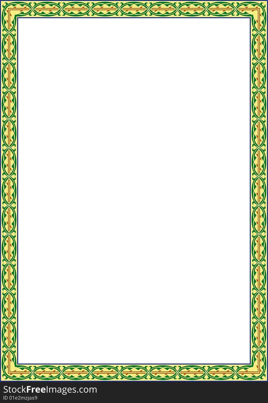 Decorative floral frame for text. This is a vector image - you can simply edit colors and shapes. Decorative floral frame for text. This is a vector image - you can simply edit colors and shapes.