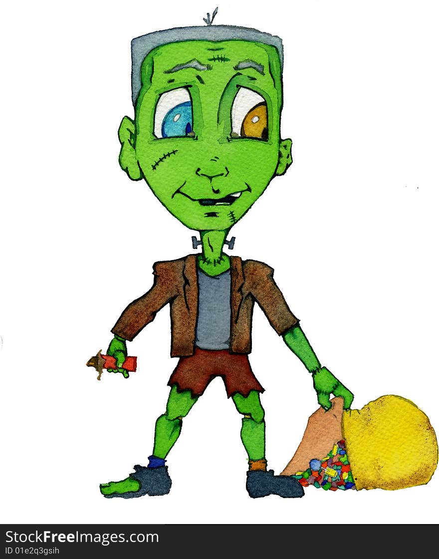 Frankenkid is the kid version of Dr. Frankenstein's monster. Frankenkid is the kid version of Dr. Frankenstein's monster.