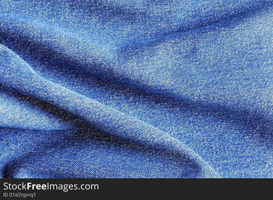 Texture of blue cotton