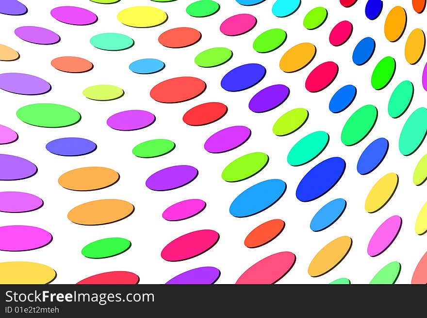 Vector illustration of confetti background