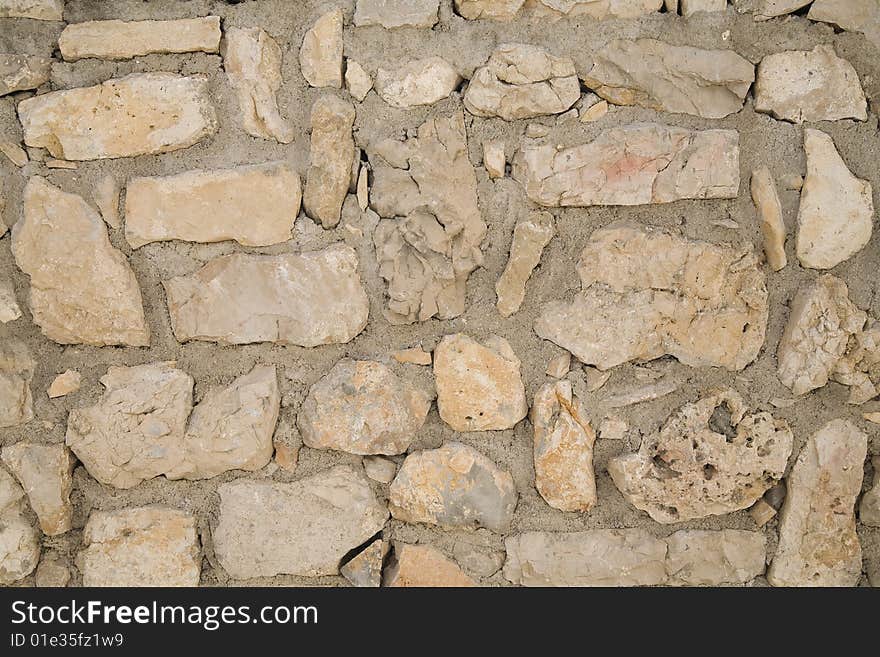 Stone background - photo taken in Krapanj Island in Croatia