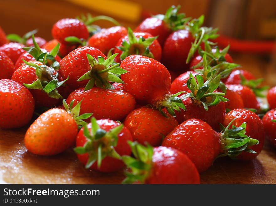 Fresh juicy and sweet strawberries from the garden. Fresh juicy and sweet strawberries from the garden