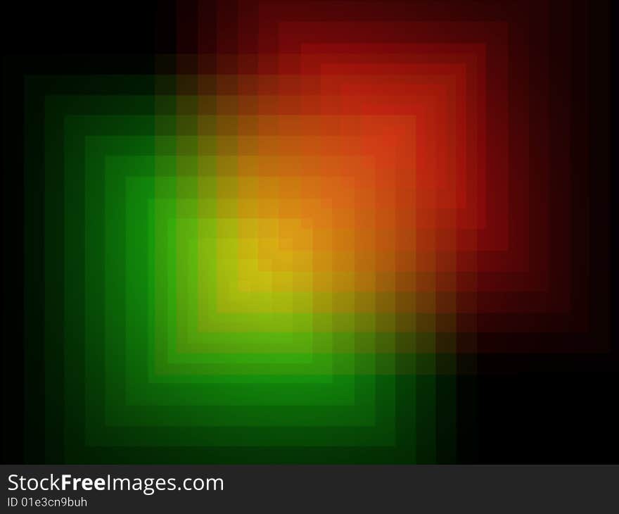 Abstract color bright effect squares. Abstract color bright effect squares