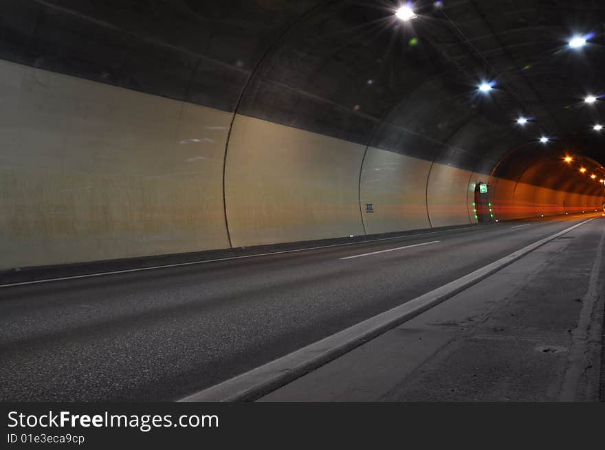 It was taken in a 3 km tunnel in Alps, Austria