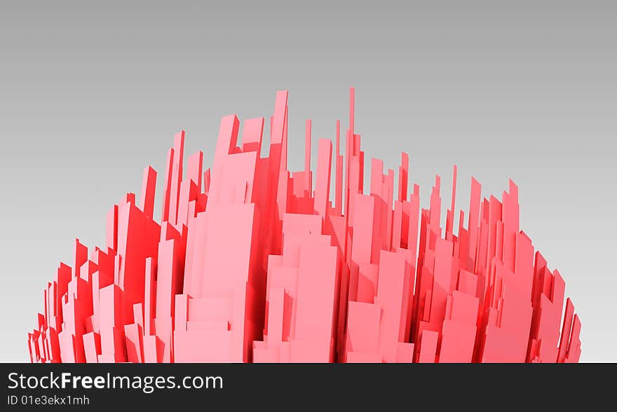 Abstract 3d City