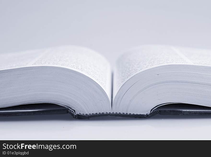 A macro picture of a book spine. A macro picture of a book spine