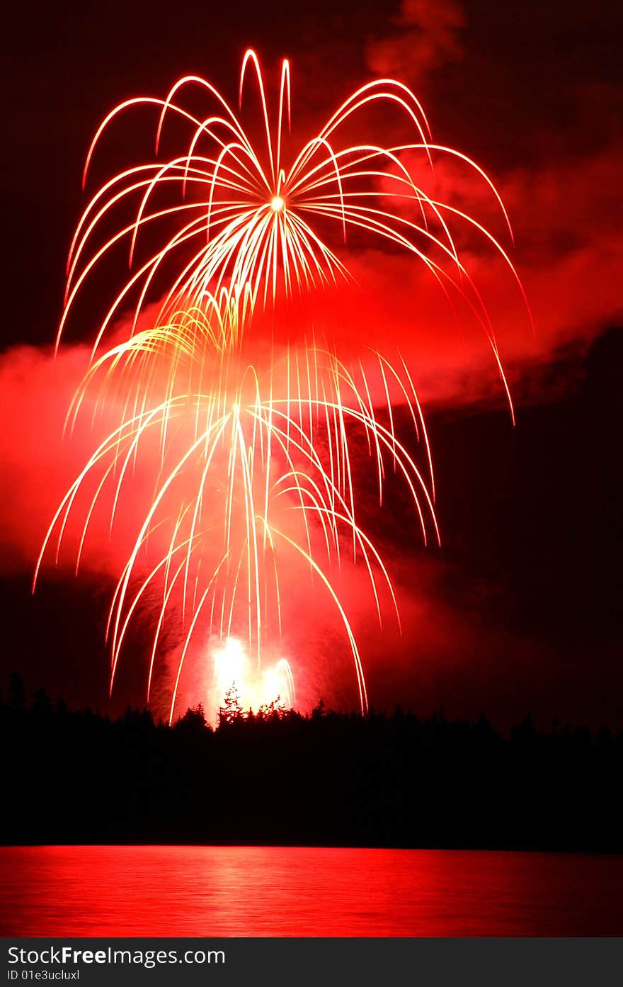 Fireworks over Stanley Park