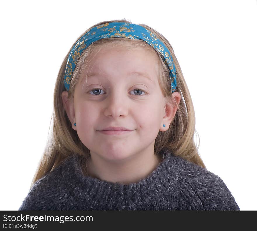 Contented Girl in Sweater