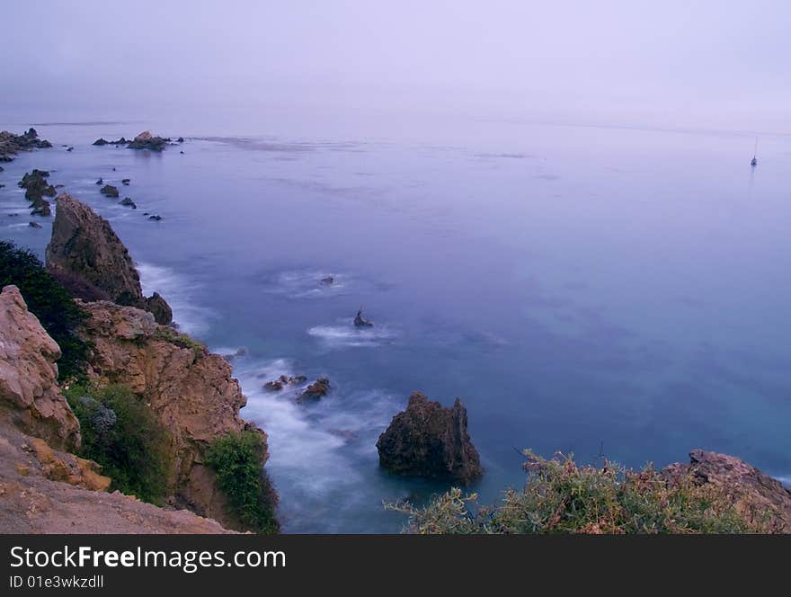 A rainy day image from Inspiration Point - Newport Beach, California. A rainy day image from Inspiration Point - Newport Beach, California.