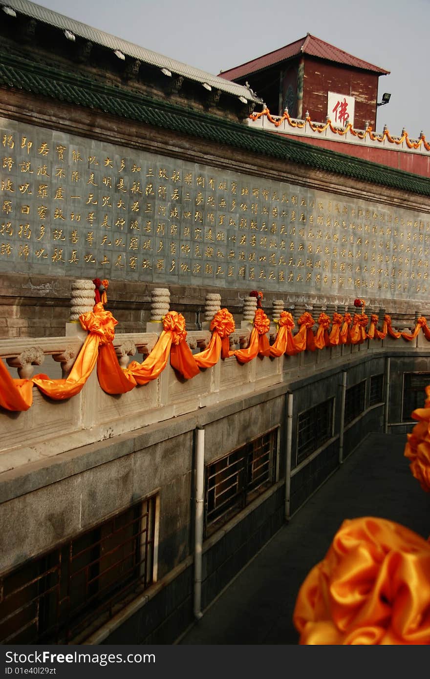 Image of a Chinese temple in the park of Badachu,Beijing,China