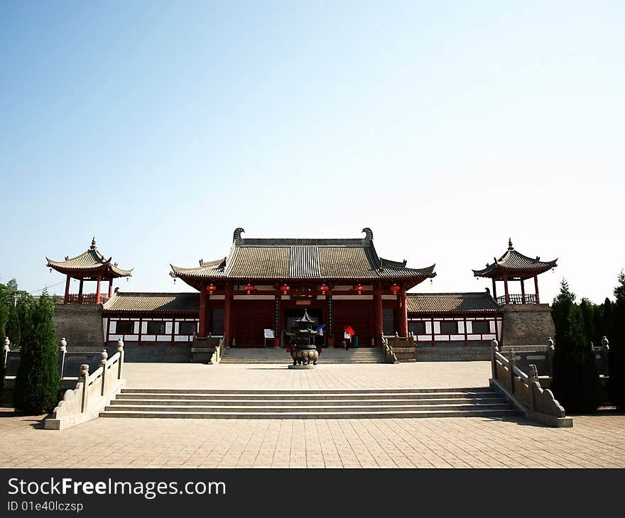 Yan Emperor's Tomb - the ancient temple architecture landscape