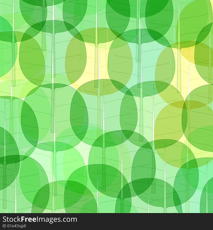 Texture of abstract bright green round tree shapes. Texture of abstract bright green round tree shapes