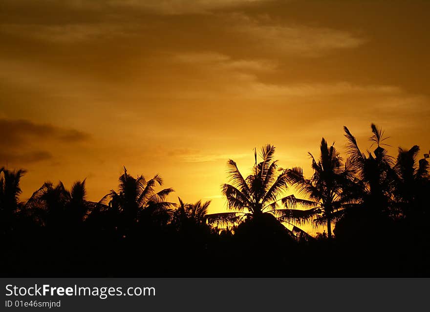 Sunset At Village