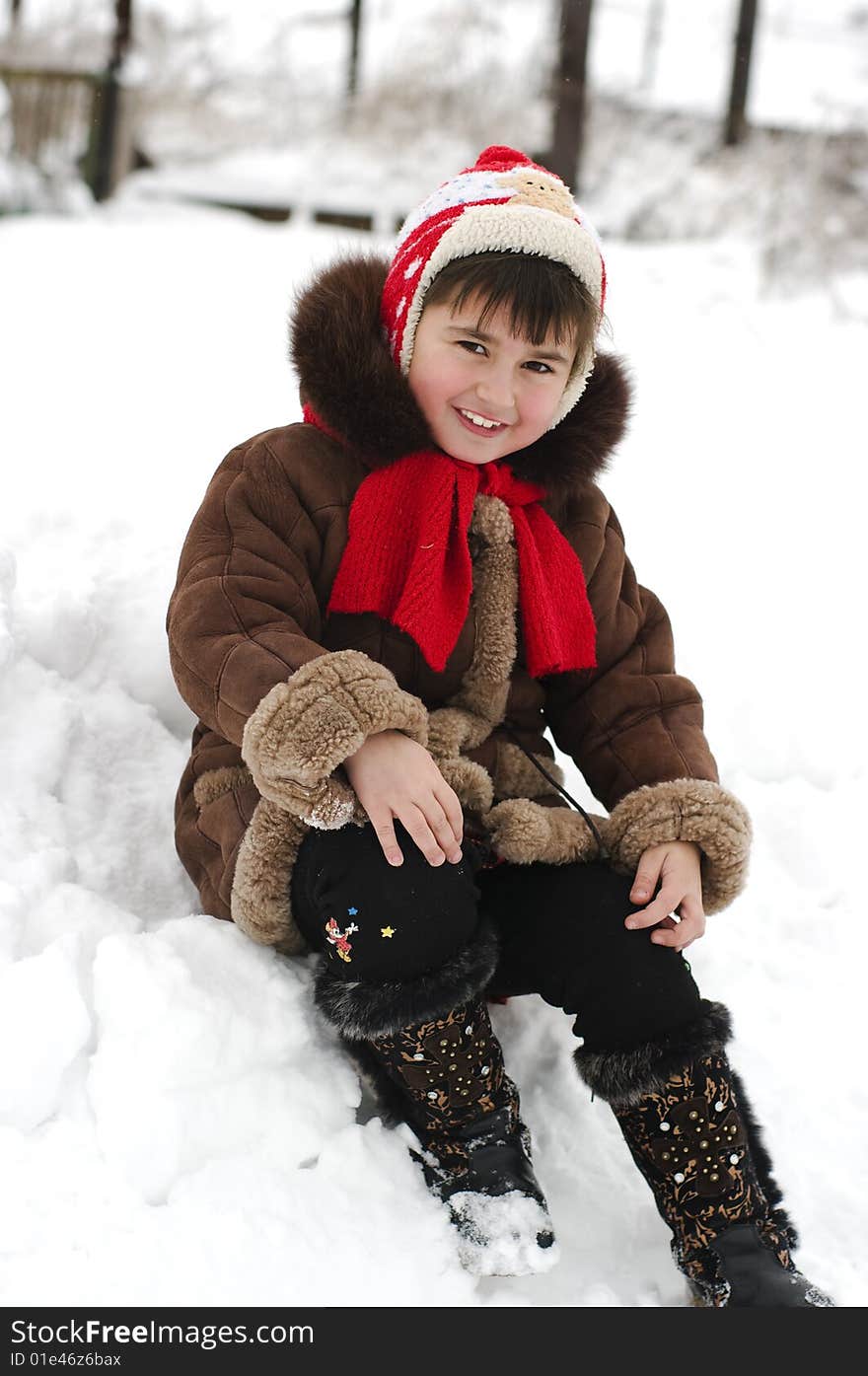 Photo portrait of smiling girl