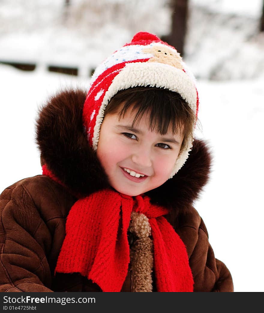 Photo portrait of smiling girl