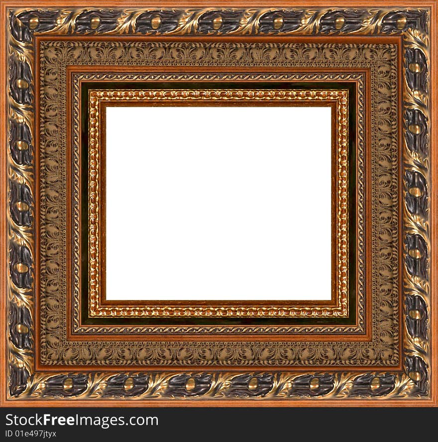 A picture frame on a white