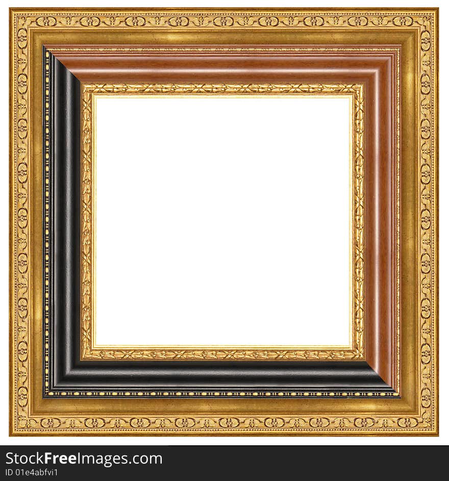 A picture frame on a white