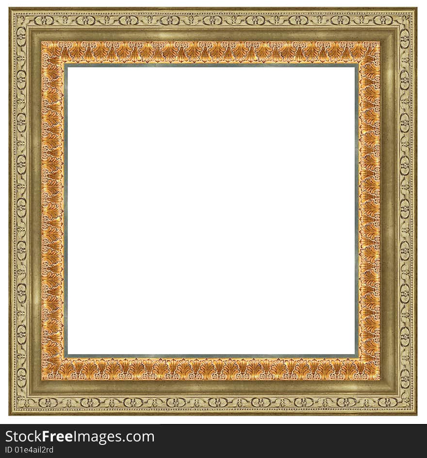 A picture frame on a white