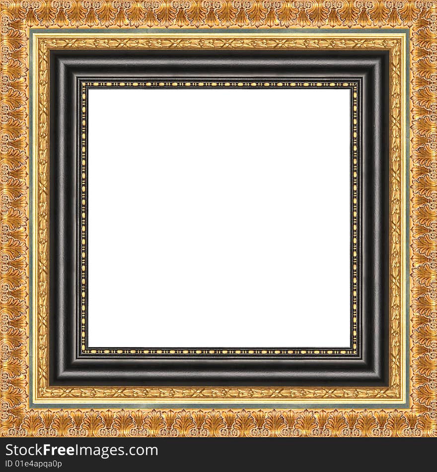 A picture frame on a white