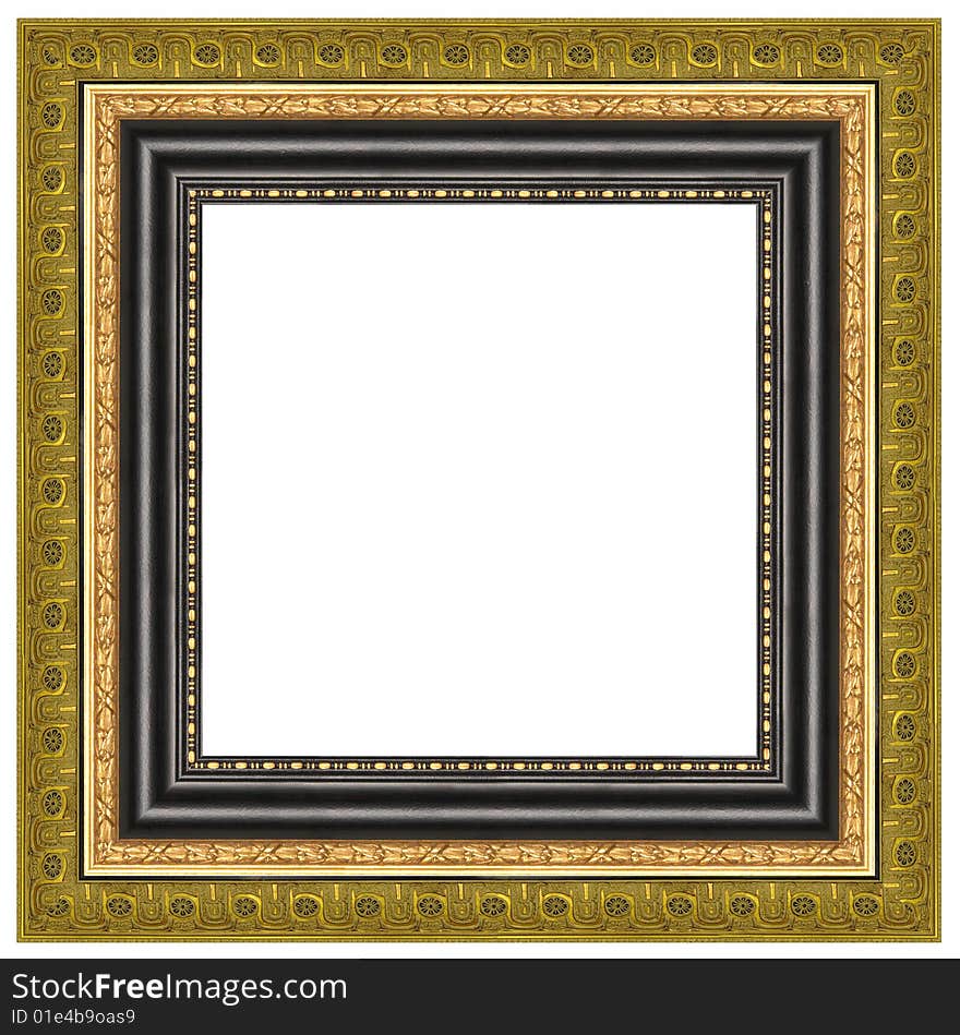 A picture frame on a white