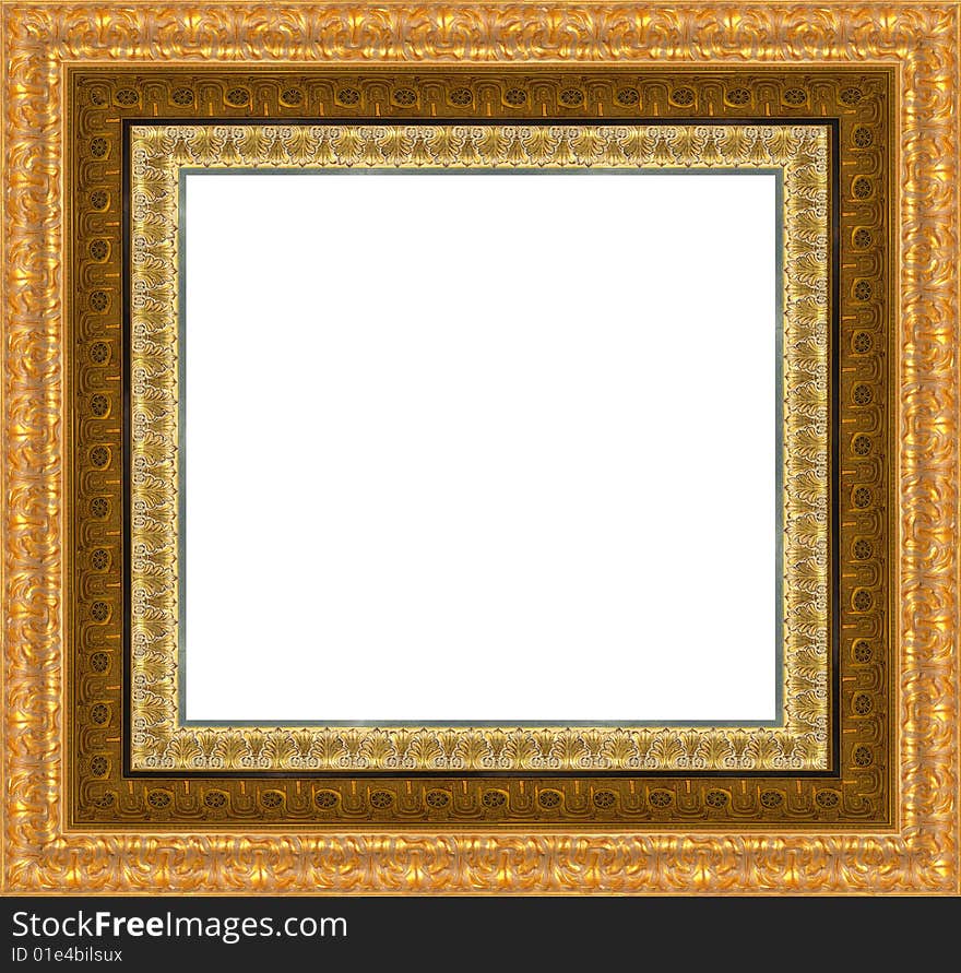 A picture frame on a white