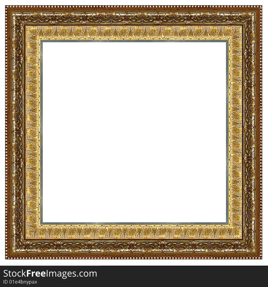 A picture frame on a white