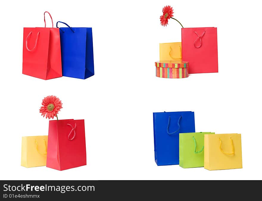 Presents or shopping bags collection