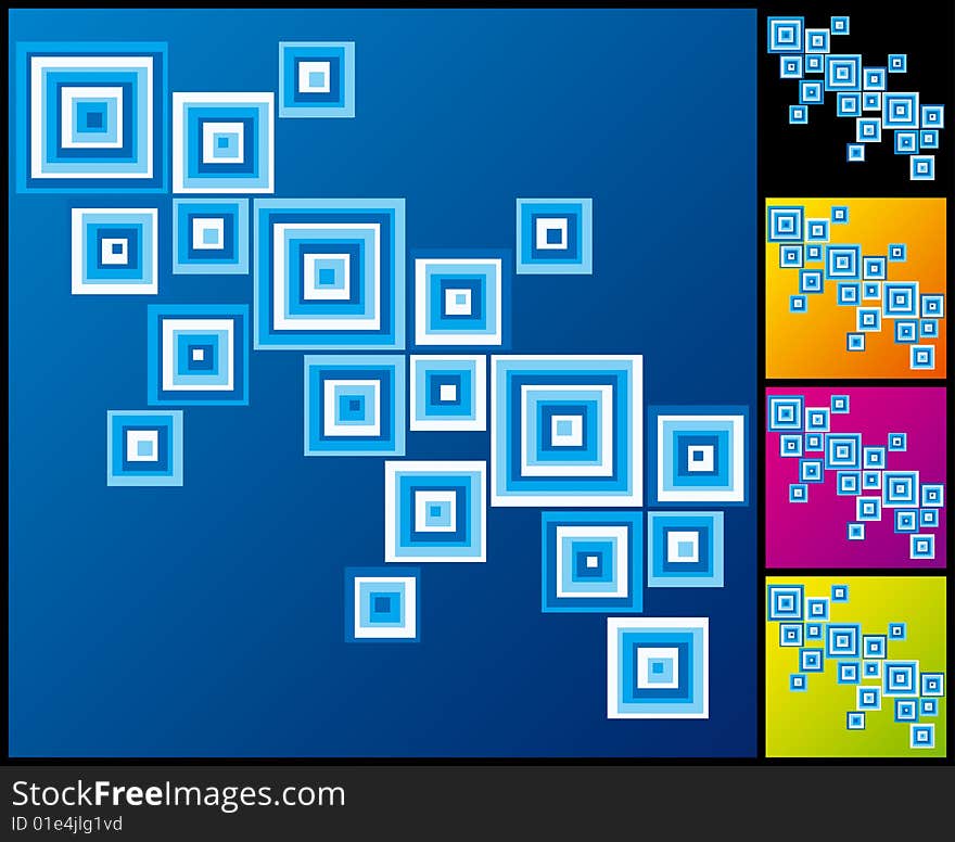 Vector illustration background depicting a colorful rectangles composition. Vector illustration background depicting a colorful rectangles composition.