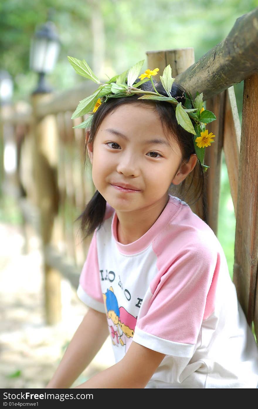 A beautiful little girl in China. A beautiful little girl in China