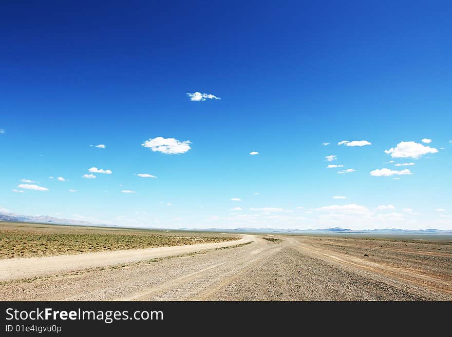 Mongolian highway