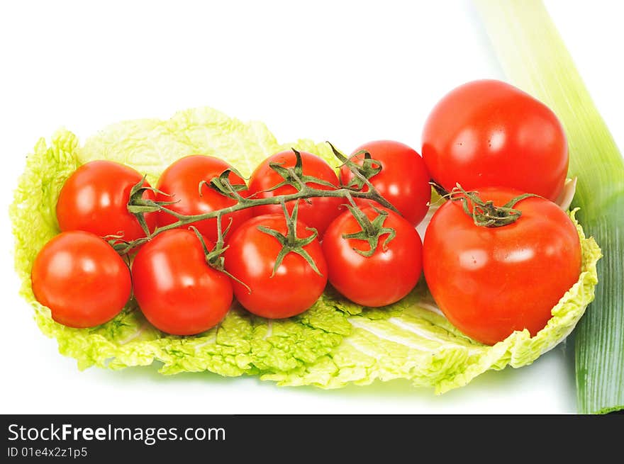 Red ripe tomatos