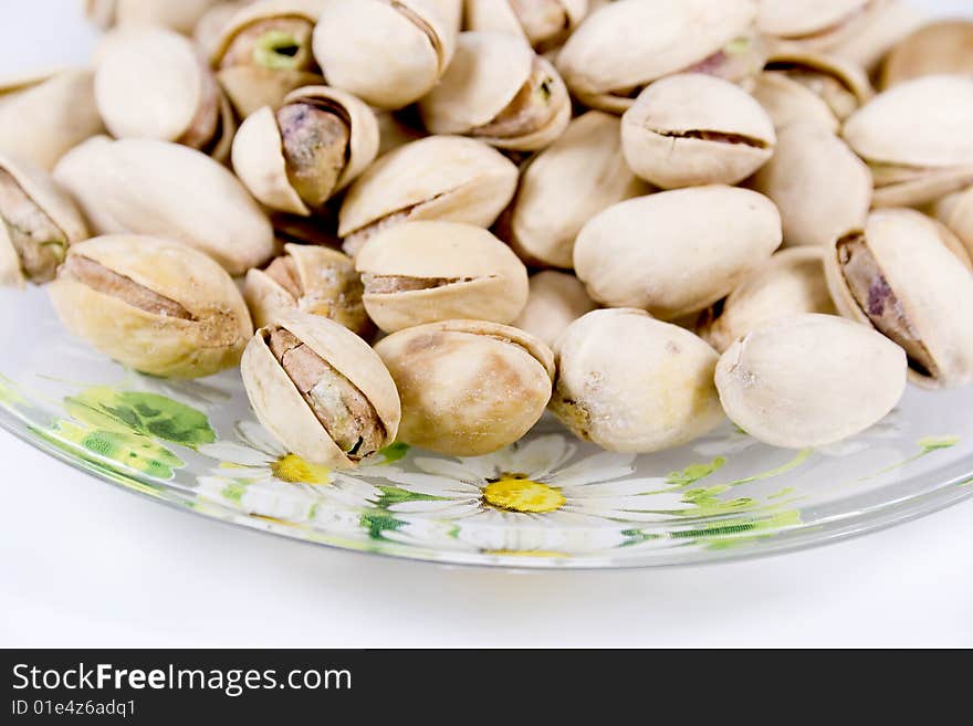 Pistachios On Saucer