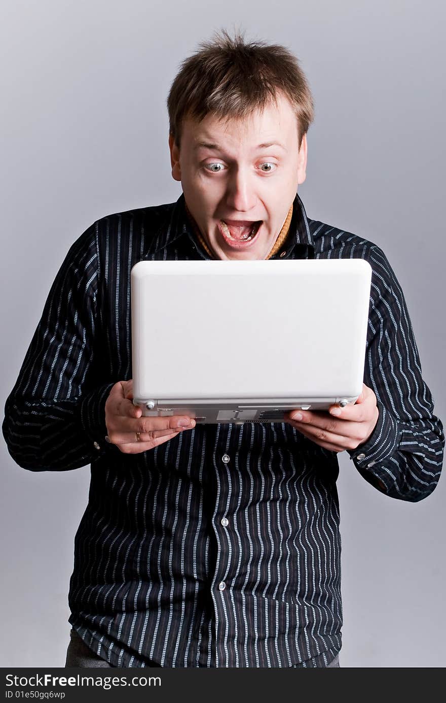 Guy with laptop