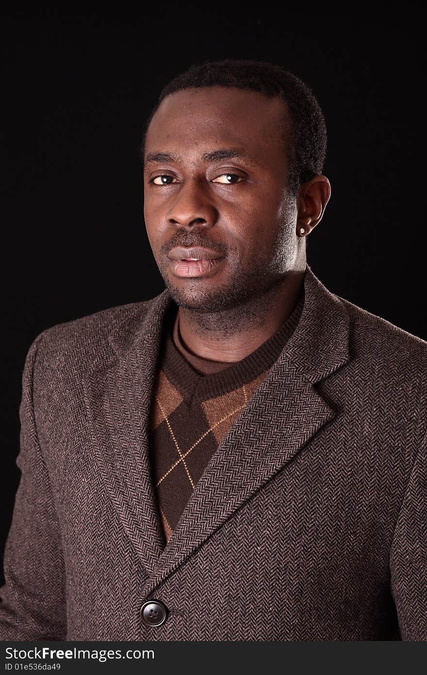 Portrait of a young man in the studio. Portrait of a young man in the studio