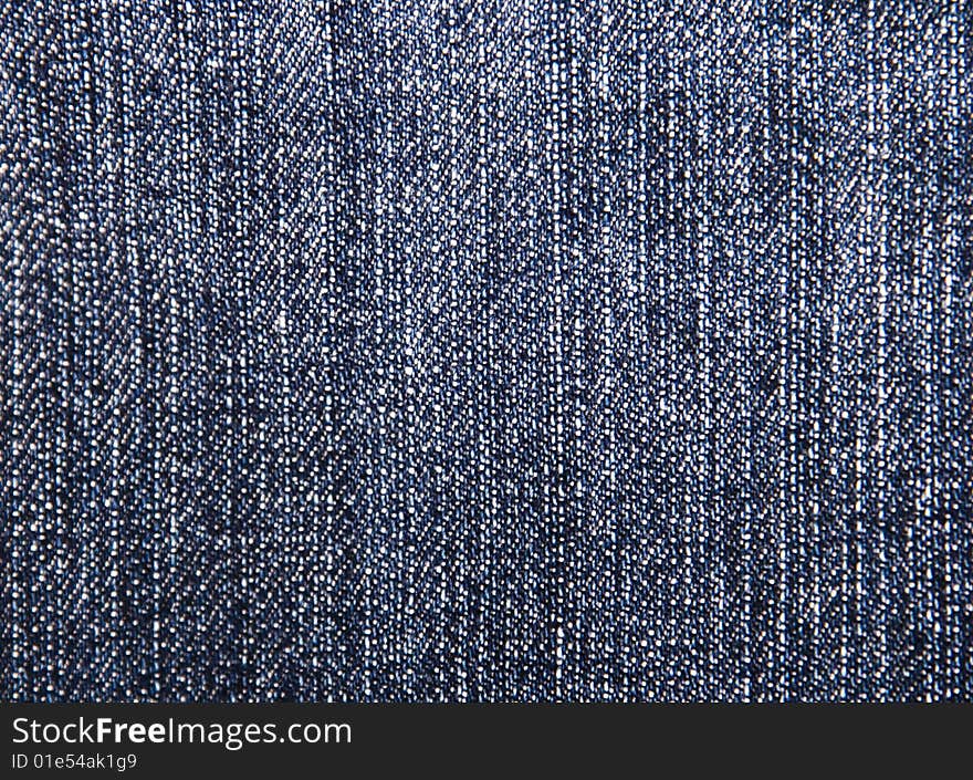 Close Up On Denim Cloth