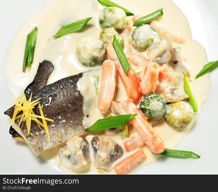 Trout Fillet with Vegetable