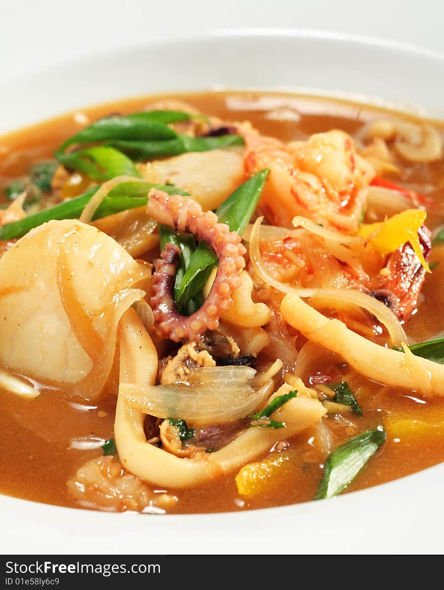 Spicy Thai Seafood Soup