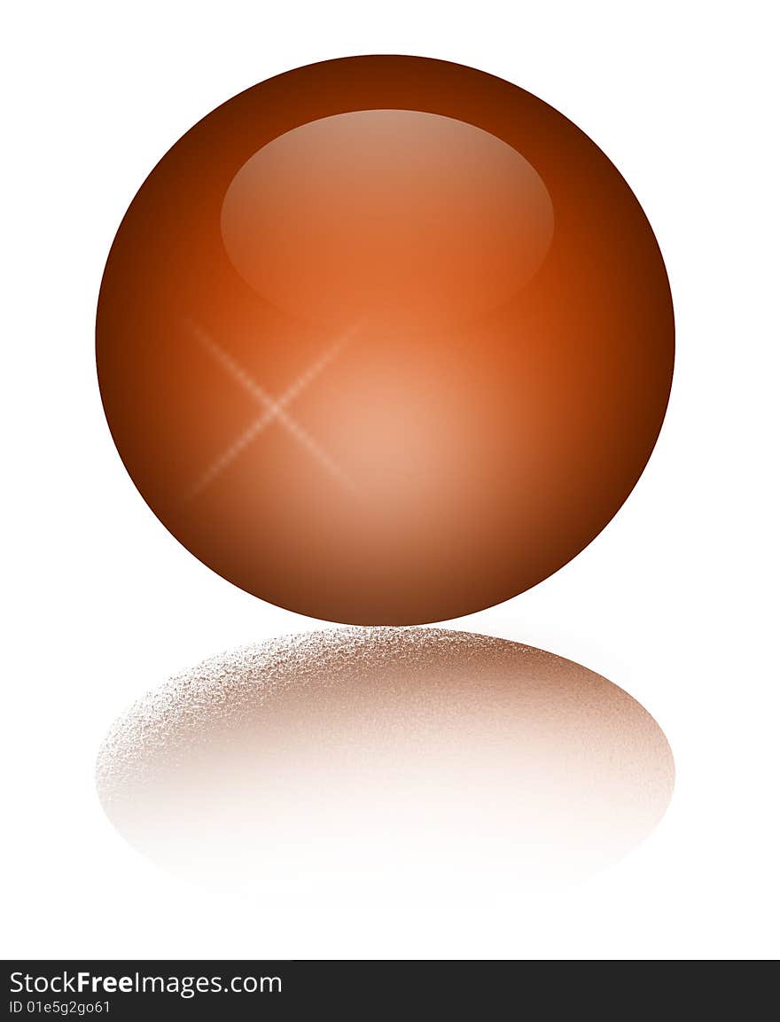 Ball illustration on white background. Ball illustration on white background
