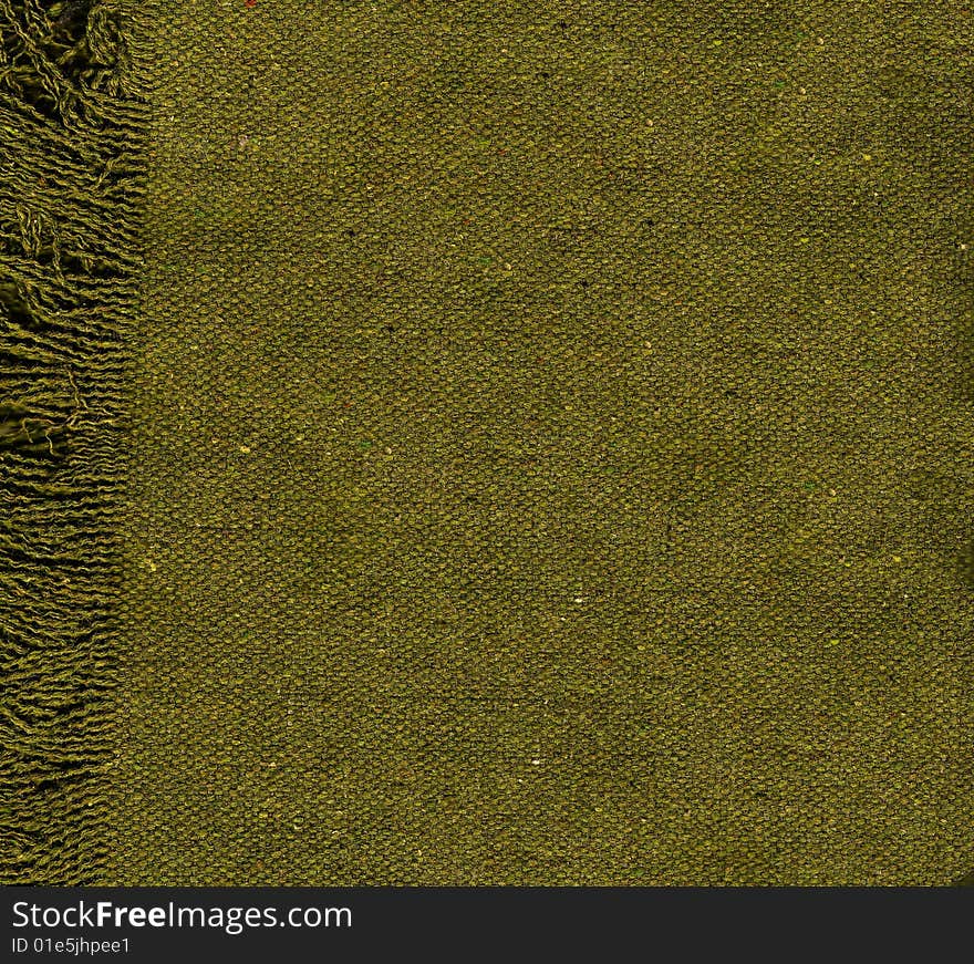 Texture Of A Green Fabric