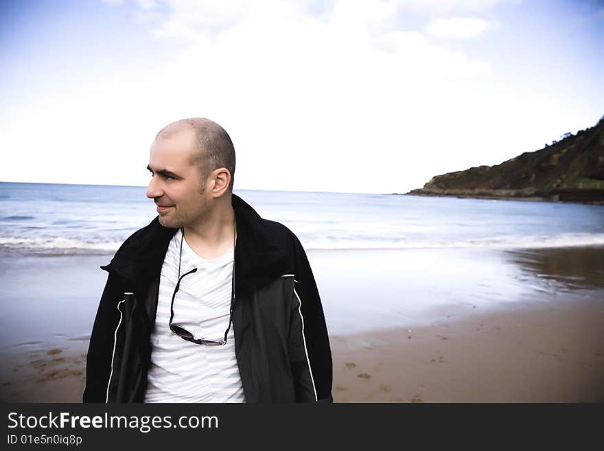 Man Portrait On A Beach