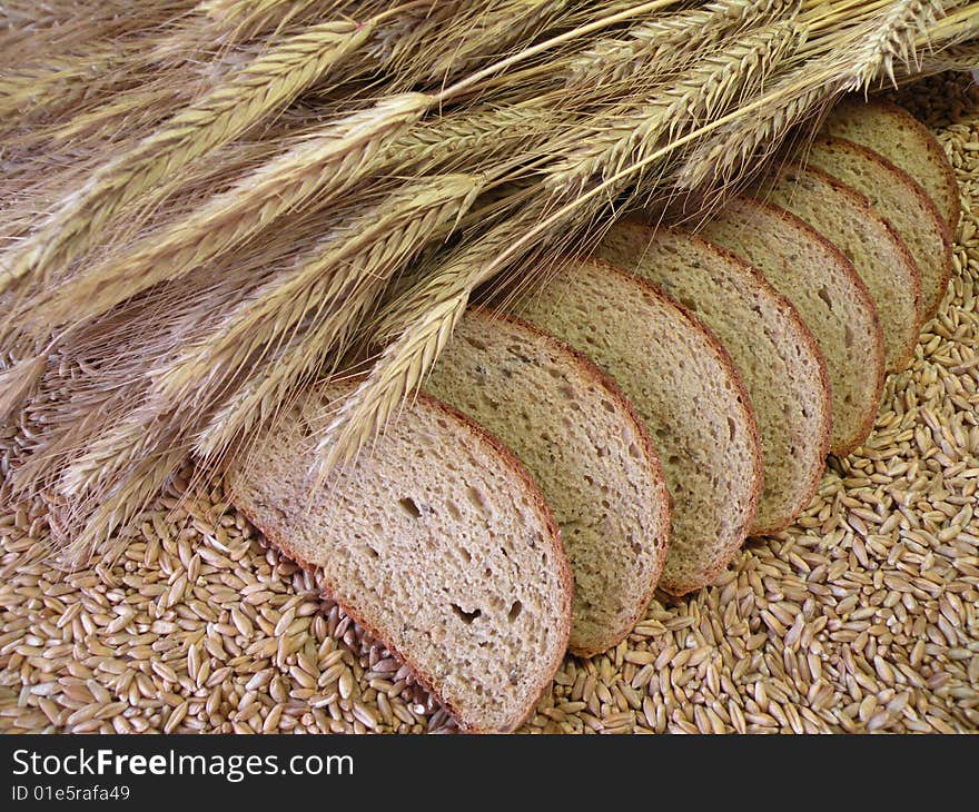 Bread nature grain ear food meal plant