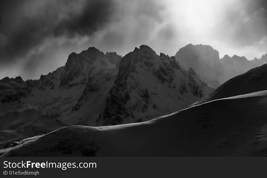 A picture from Courchevel in France. A picture from Courchevel in France