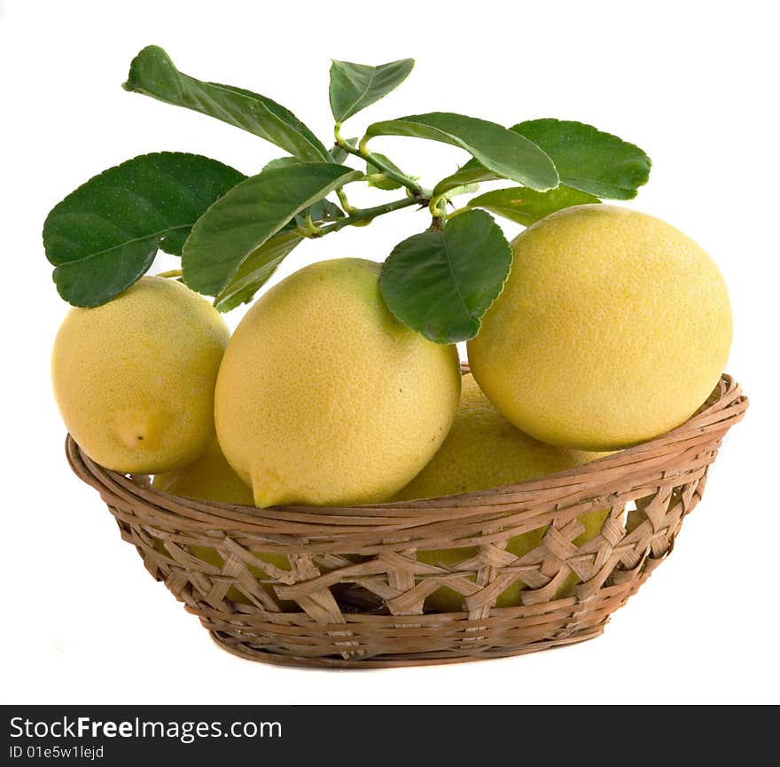 Lemons In Basket